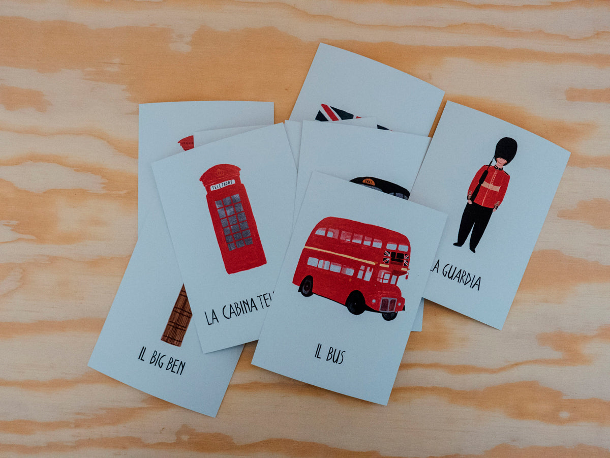 Carte delle Nomenclature in Viaggio - LONDRA
