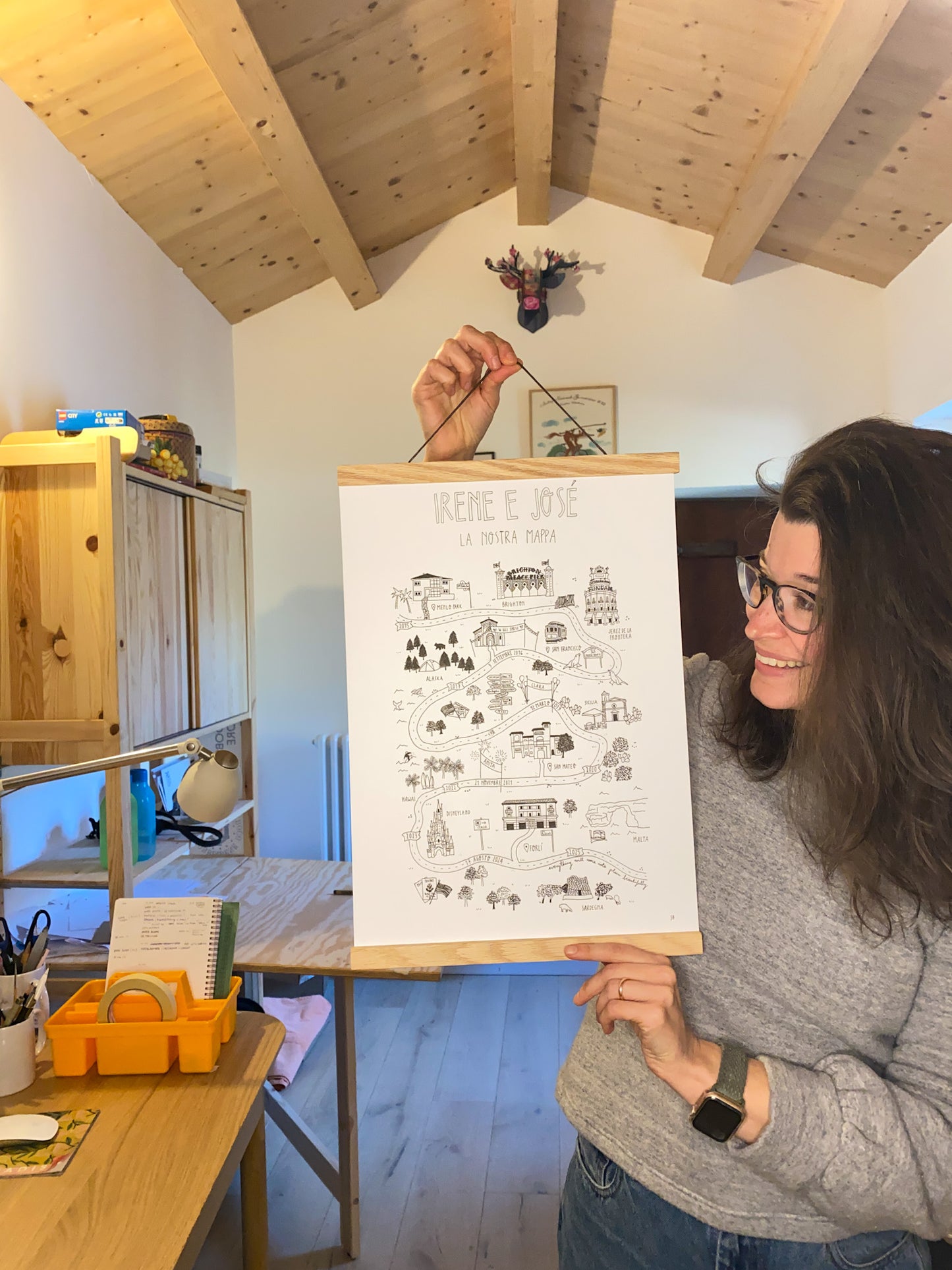 LA NOSTRA MAPPA - mappa illustrata personalizzata