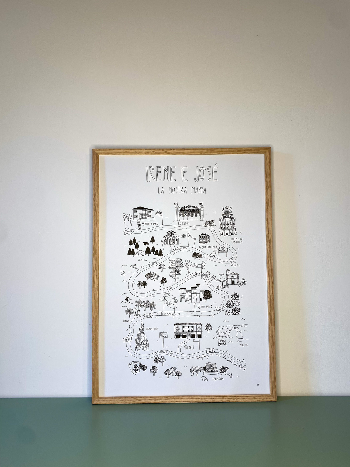 LA NOSTRA MAPPA - mappa illustrata personalizzata