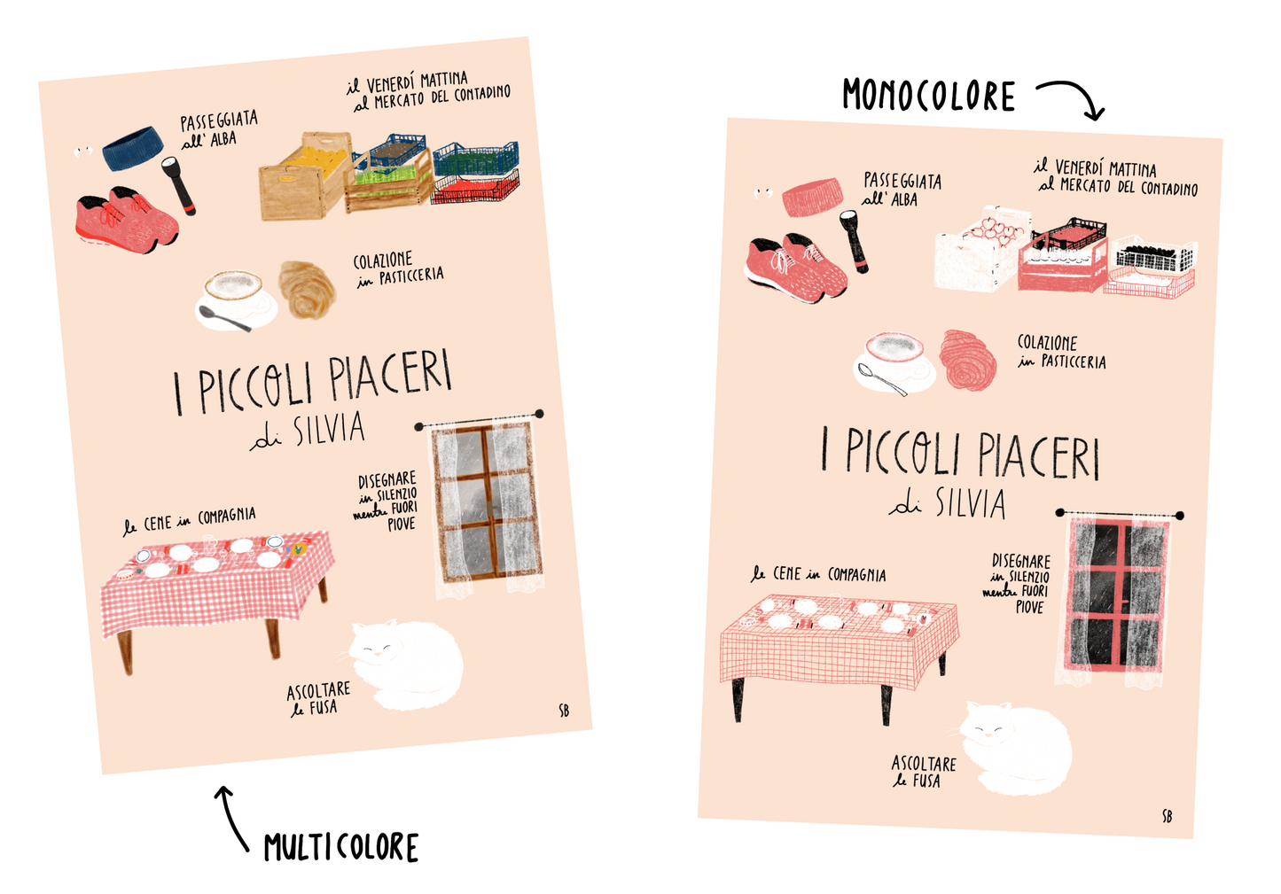 Piccoli Piaceri • illustrazione personalizzata