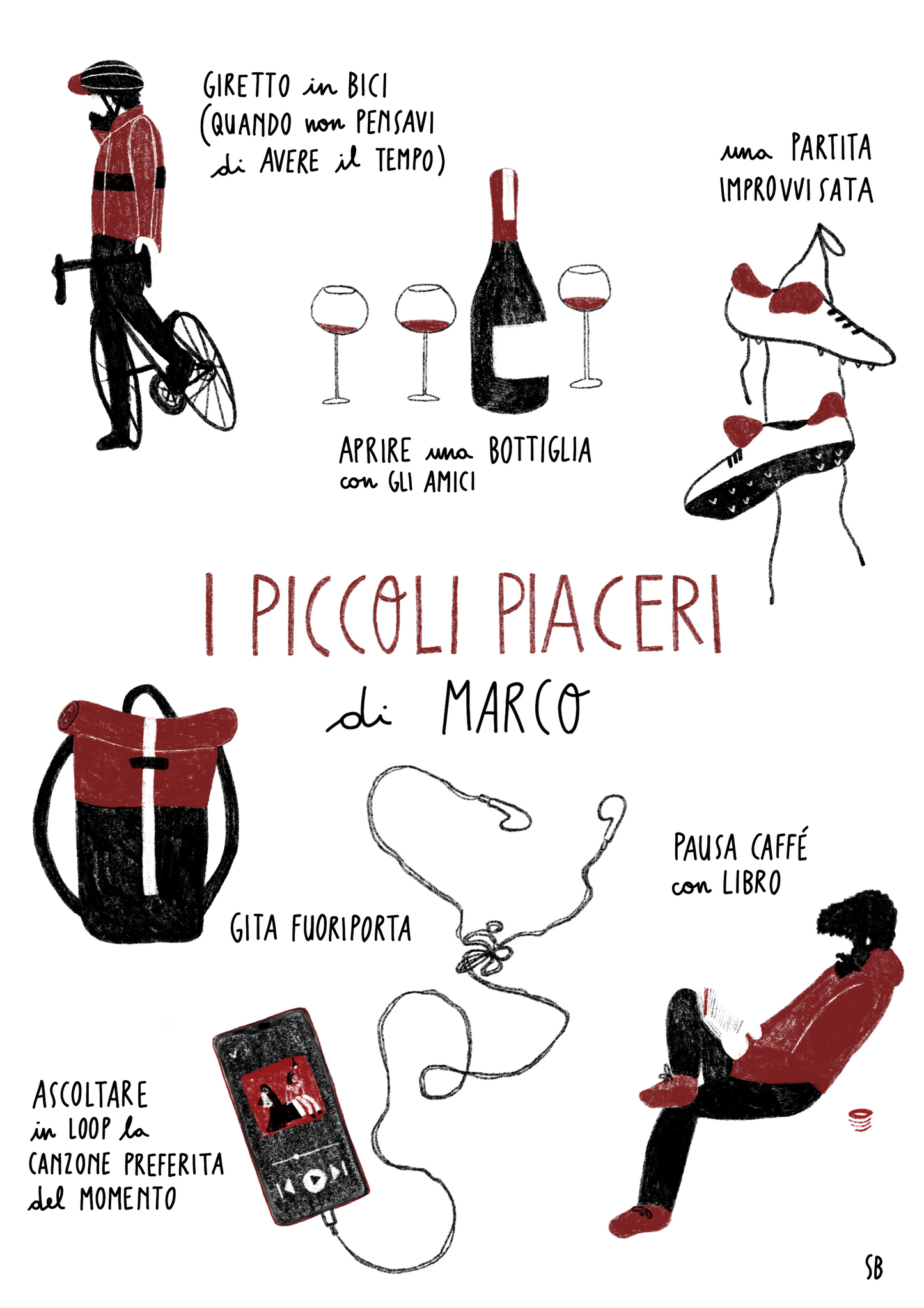 Piccoli Piaceri • illustrazione personalizzata