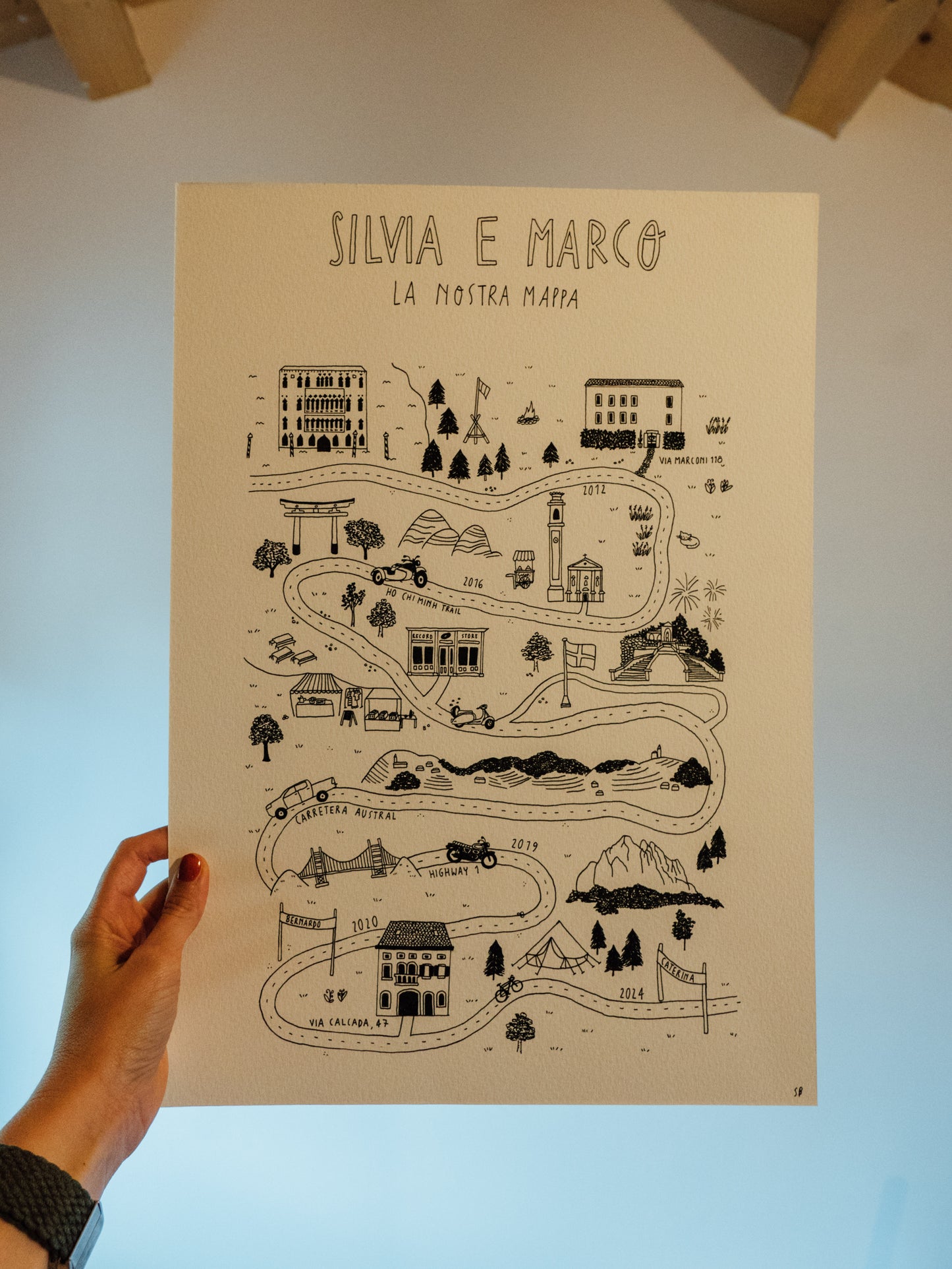 LA NOSTRA MAPPA - mappa illustrata personalizzata