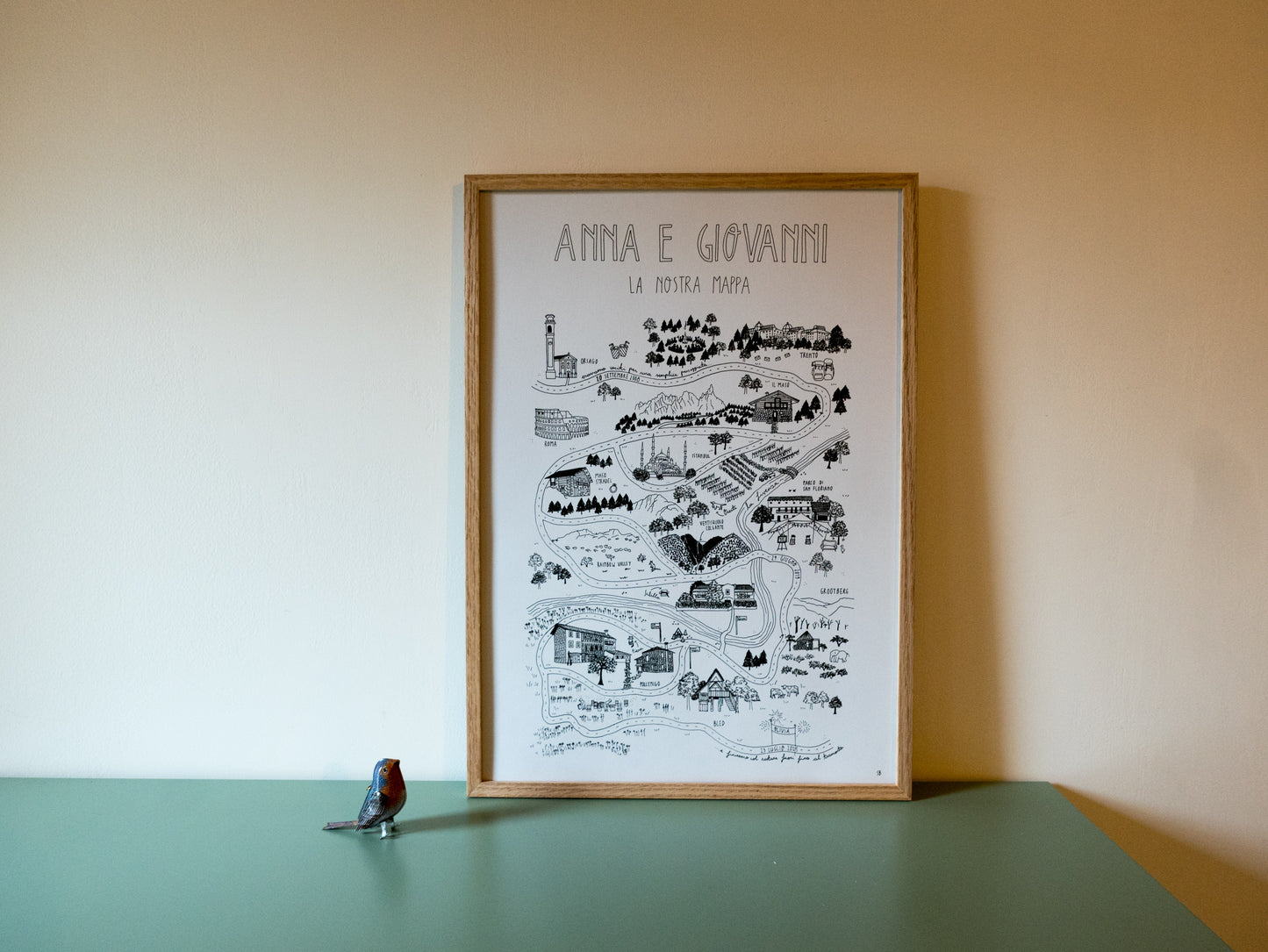 LA NOSTRA MAPPA - mappa illustrata personalizzata