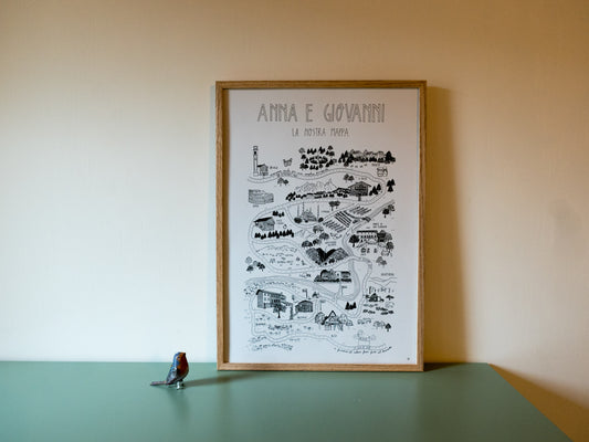 LA NOSTRA MAPPA - mappa illustrata personalizzata